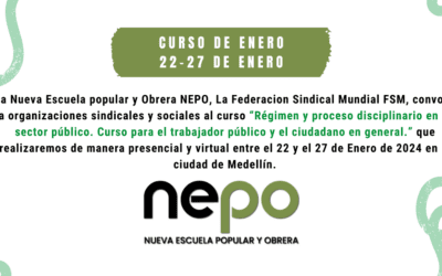 “Régimen y proceso disciplinario en el sector público. Curso para el trabajador público y el ciudadano en general”