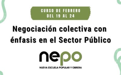 Negociación colectiva con énfasis en el Sector Público