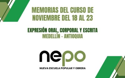 Memorias mes de Noviembre: Expresión oral, corporal y escrita – Medellín del 18 al 23