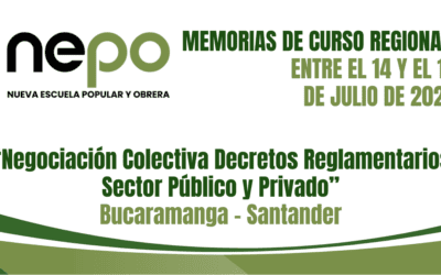 Memorias – Regional Julio del 2026: Negociación Colectiva Decretos Reglamentarios Sector Público y Privado