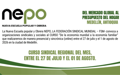 Convocatoria: Del Mercado Global al Presupuesto del Hogar – Medellín, del 27 Julio al 01 de Agosto.